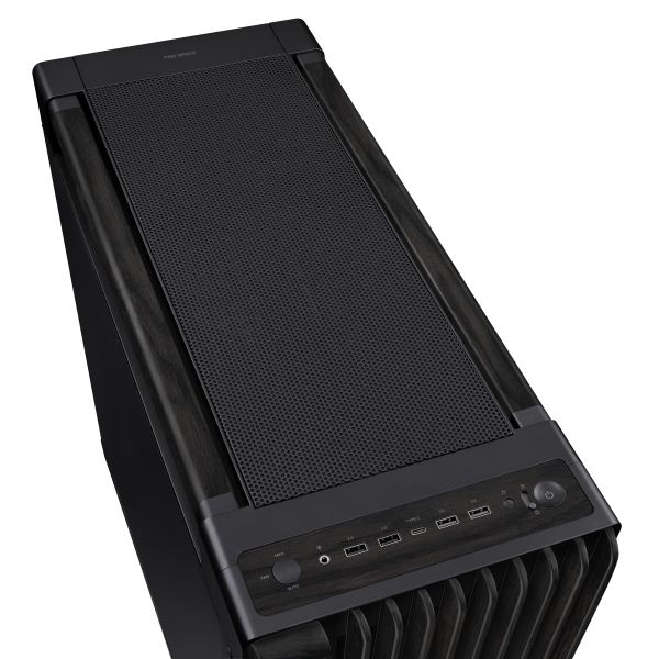 ASUS ProArt PA602 Wood Edition – Metal Panel Midi Tower Zwart (90DC00J0-B09020)