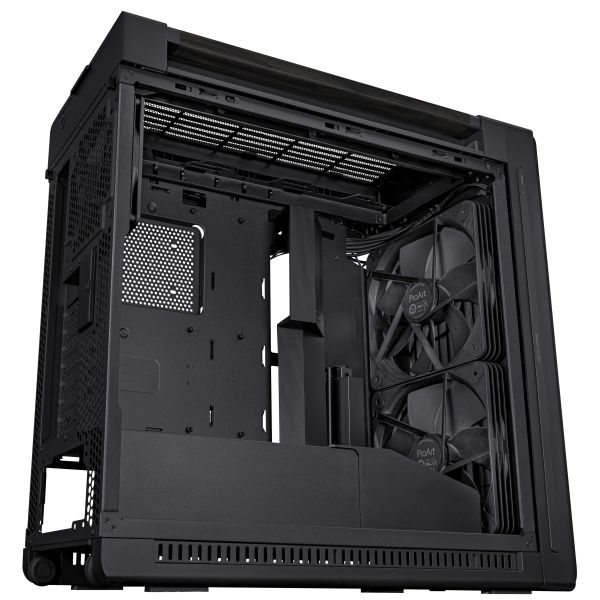 ASUS ProArt PA602 Wood Edition – Metal Panel Midi Tower Zwart (90DC00J0-B09020)