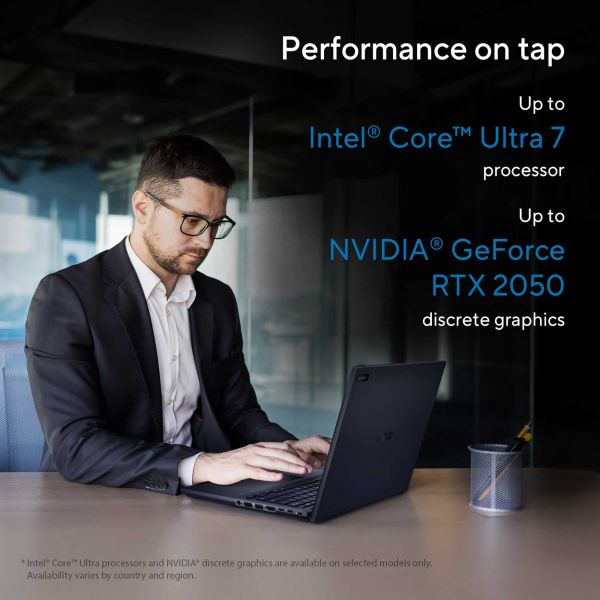 ASUS ExpertBook B5 B5404CMA-Q71035X Intel Core Ultra 5 125U Laptop 35,6 cm (14") WUXGA 16 GB DDR5-SDRAM 512 GB SSD Wi-Fi 6E (802.11ax) Windows 11 Pro Zwart (90NX06R1-M016T0)
