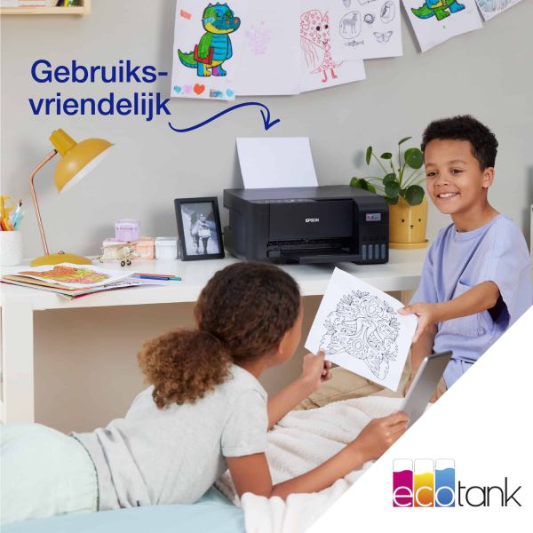 Epson EcoTank ET-2814 A4 multifunctionele Wi-Fi-printer met inkttank, inclusief tot 3 jaar inkt (C11CJ67416)