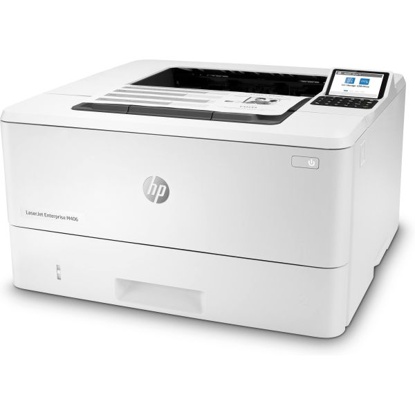 HP LaserJet Enterprise M406dn, Zwart-wit, Printer voor Bedrijf, Print, Compact formaat; Optimale beveiliging; Dubbelzijdig printen; Energiezuinig; Printen via USB-poort aan voorzijde (3PZ15A)