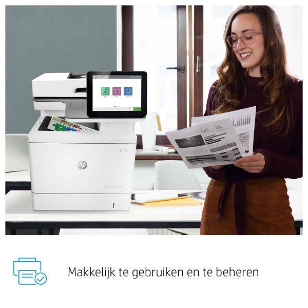HP Color LaserJet Enterprise MFP M578dn, Afdrukken, kopiëren, scannen, faxen (optie), Dubbelzijdig printen; Automatische invoer voor 100 vellen; Energiezuinig (M578DN)