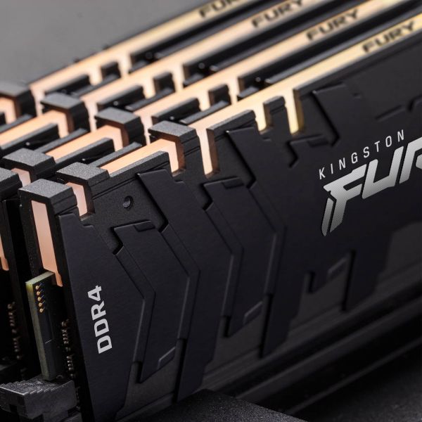 Kingston Technology FURY Renegade RGB geheugenmodule 32 GB 4 x 8 GB DDR4 3200 MHz (KF432C16RBAK4/32)