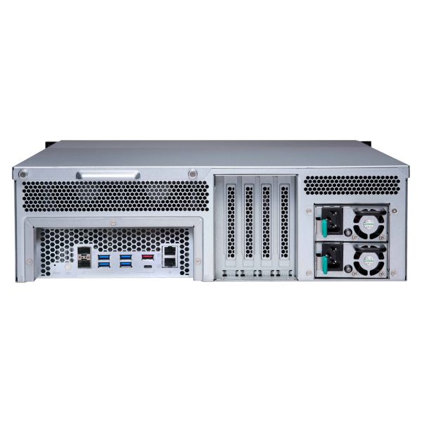 QNAP TS-1677XU-RP NAS Rack (3U) AMD Ryzen™ 3 1200 4 GB DDR4 QNAP Turbo System Zwart (TS-1677XU-RP-1200-4G)
