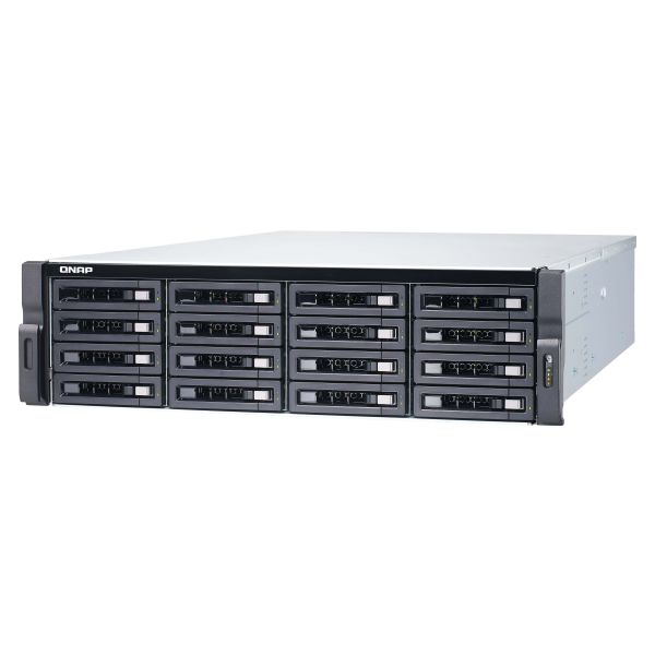 QNAP TS-1677XU-RP NAS Rack (3U) AMD Ryzen™ 7 2700 16 GB DDR4 QNAP Turbo System Zwart (TS-1677XU-RP-2700-16G)