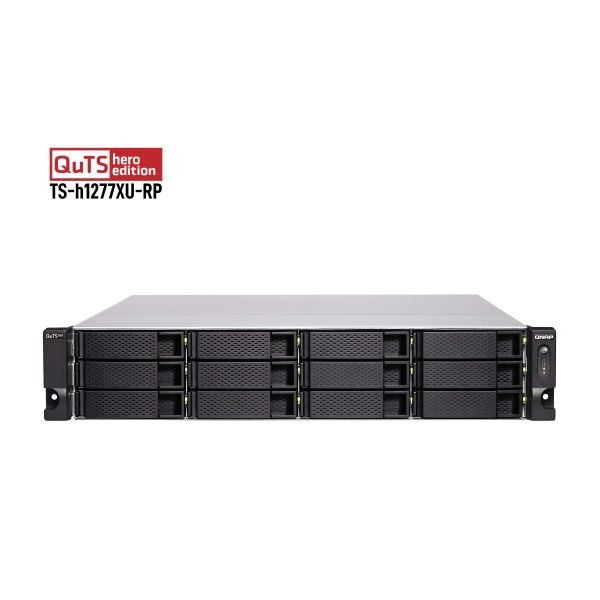 QNAP TS-h1277XU-RP NAS Rack (2U) AMD Ryzen™ 7 3700X 128 GB DDR4 QNAP QTS Zwart, Grijs (TS-H1277XU-RP-3700X-128G) QNAP TS-h1277XU-RP NAS Rack (2U) AMD Ryzen™ 7 3700X 128 GB DDR4 QNAP QTS Zwart, Grijs (TS-H1277XU-RP-3700X-128G)
