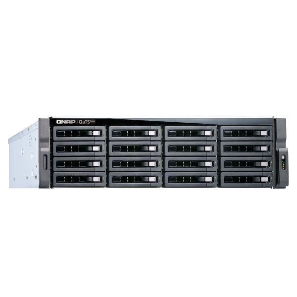 QNAP TS-h1683XU-RP NAS Rack (3U) Intel Xeon E E-2236 128 GB DDR4 QuTS hero Zwart (TS-H1683XU-RP-E2236-128G)