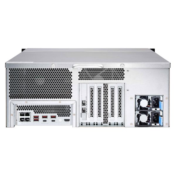QNAP TVS-2472XU-RP NAS Rack (4U) Intel® Core™ i5 i5-8500 8 GB DDR4 QNAP Turbo System Zwart (TVS-2472XU-RP-I5-8G)