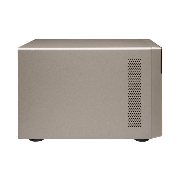 QNAP TVS-673E NAS Tower AMD Embedded R-Series SoC RX-421BD 8 GB DDR4 QNAP Turbo System Grijs (TVS-673E-8G)