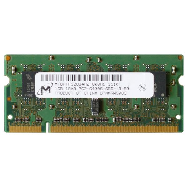 HP 1GB DDR2 SODIMM Memory Module (MT8HTF12864HZ-800H1)