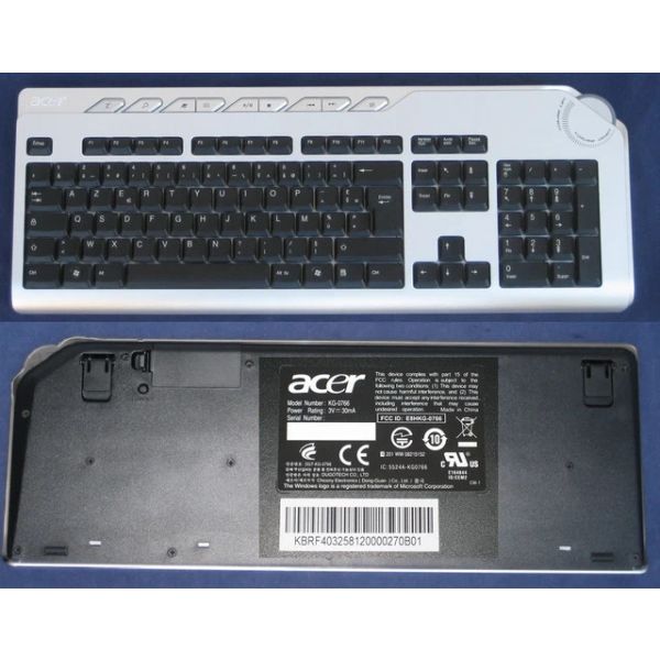 Acer Draadloos Toetsenbord UK 105-toets (KB.RF403.076)