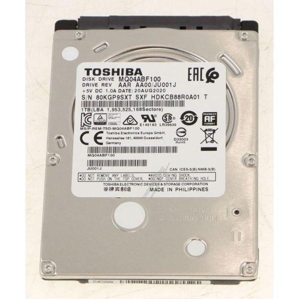 Acer 2.5 inch Hard Drive 1TB SATA3 5400rpm (KH.01K04.016)