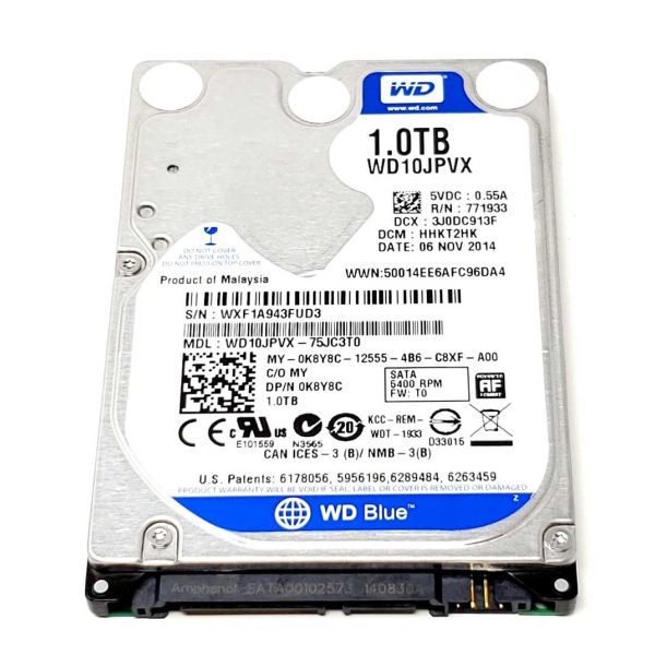 WD Blue 1TB 5K4 SATA3 9.5mm (KH.01K08.024)