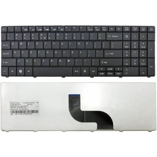 Acer KEYBOARD US-INT BLACK 74KS CHROME (NK.I111S.0J6)