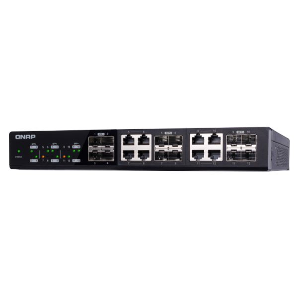 QNAP QSW-1208-8C netwerk-switch Unmanaged Zwart (QSW-1208-8C)