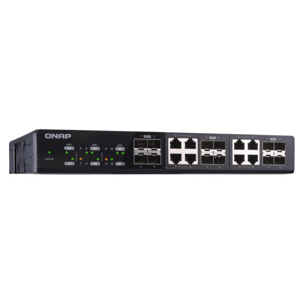 QNAP QSW-1208-8C netwerk-switch Unmanaged Zwart (QSW-1208-8C)