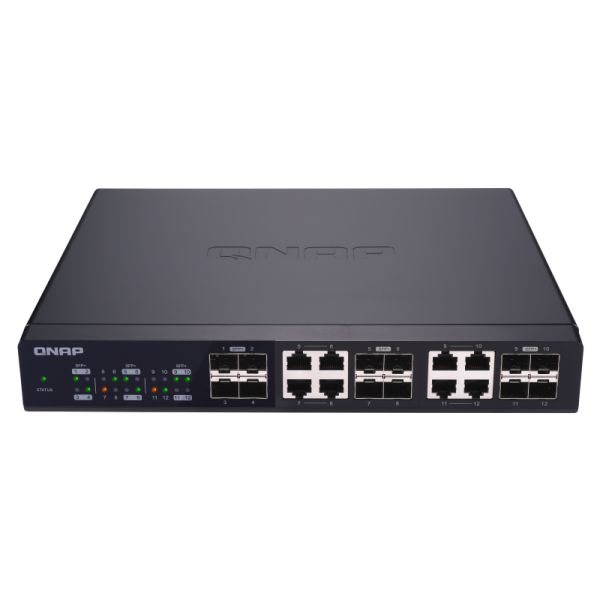 QNAP QSW-1208-8C netwerk-switch Unmanaged Zwart (QSW-1208-8C) QNAP QSW-1208-8C netwerk-switch Unmanaged Zwart (QSW-1208-8C)