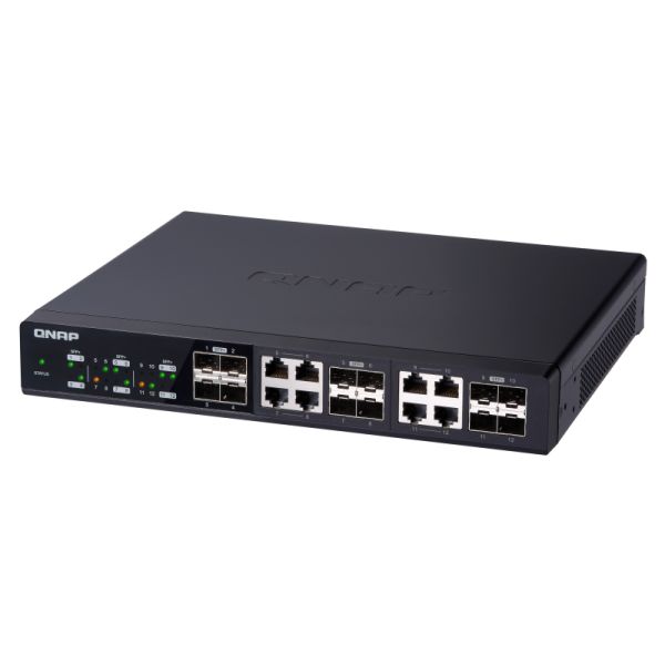 QNAP QSW-1208-8C netwerk-switch Unmanaged Zwart (QSW-1208-8C) QNAP QSW-1208-8C netwerk-switch Unmanaged Zwart (QSW-1208-8C)