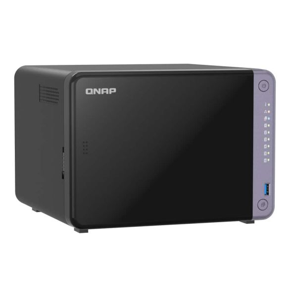 QNAP TS-632X-4G data-opslag-server NAS Tower Alpine Alpine AL-524 4 GB DDR4 QNAP QTS Zwart (TS-632X-4G)