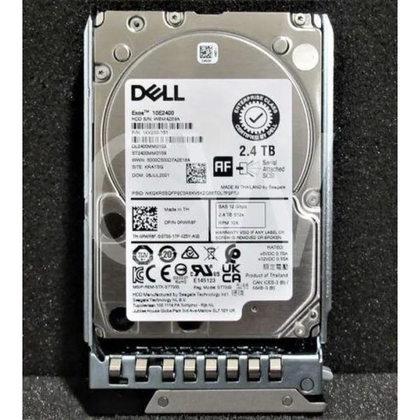 Dell 2.4TB 10K 12G 2.5" SAS HDD (0RWR8F-RFB)