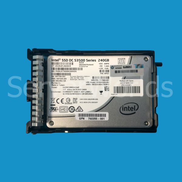 HP Intel SSD DC S3500 240GB SATA 6G (792253-B21)