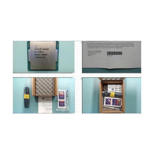 HP Xeon E3-1240V5 Processor 4C 3.50G 8M (830103-001)