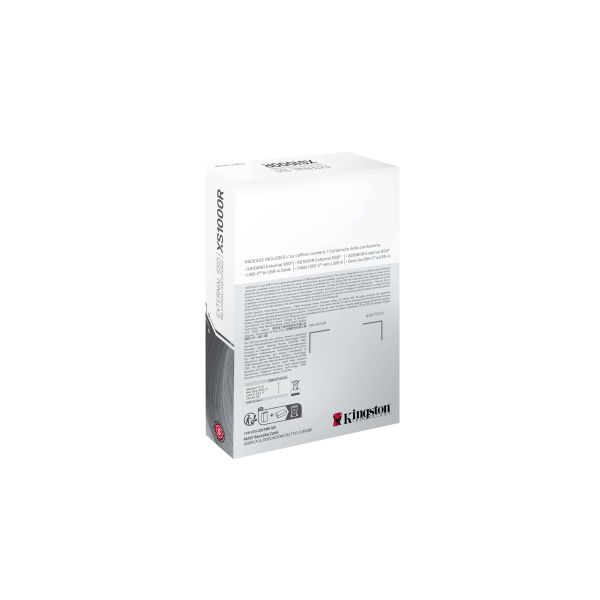 Kingston Technology 2TB XS1000 Red External USB 3.2 Gen 2 Draagbare Solid State Drive (SXS1000R/2000G)