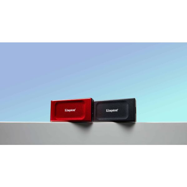 Kingston Technology 2TB XS1000 Red External USB 3.2 Gen 2 Draagbare Solid State Drive (SXS1000R/2000G)