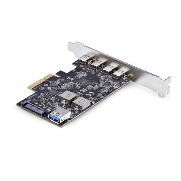 StarTech.com 5-Port USB PCIe Kaart, USB 3.2 10Gbps, PCI Express Kaart met 4x USB-C Poorten, 1x USB-A Interne Poort, USB PCIe Controller Kaart, Windows/macOS/Linux (PS4C3IA3-USB-C-CARD) StarTech.com 5-Port USB PCIe Kaart, USB 3.2 10Gbps, PCI Express Kaart met 4x USB-C Poorten, 1x USB-A Interne Poort, USB PCIe Controller Kaart, Windows/macOS/Linux (PS4C3IA3-USB-C-CARD)
