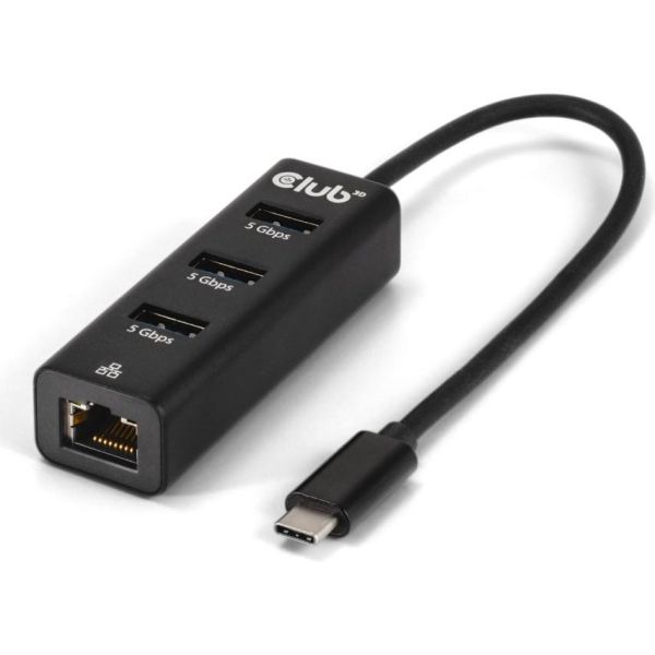 CLUB3D CSV-1549 interface hub USB Type-C 5000 Mbit/s Zwart (CSV-1549)