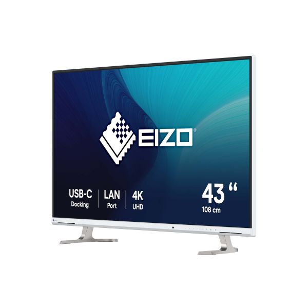EIZO FlexScan EV4340X-WT LED display 108 cm (42.5") 3840 x 2160 Pixels 4K Ultra HD Wit (EV4340X-WT)
