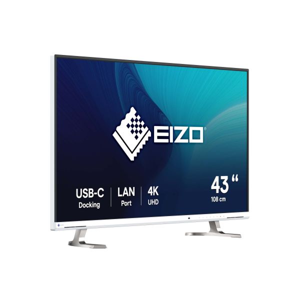 EIZO FlexScan EV4340X-WT LED display 108 cm (42.5") 3840 x 2160 Pixels 4K Ultra HD Wit (EV4340X-WT)
