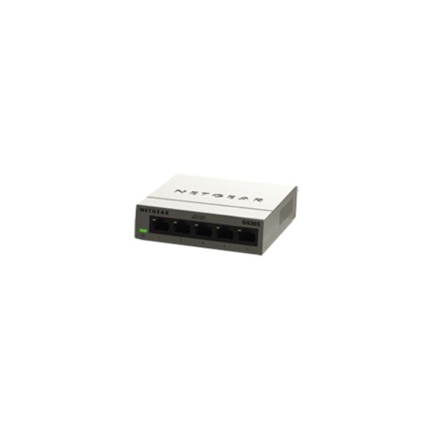 NETGEAR GS305-100PES netwerk-switch Unmanaged L2 Gigabit Ethernet (10/100/1000) Grijs (GS305)