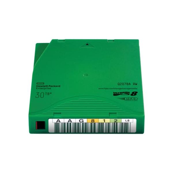Hewlett Packard Enterprise LTO-8 Ultrium 30TB RW Data Cartridge Lege gegevenscartridge 12000 GB 1,27 cm (Q2078A)