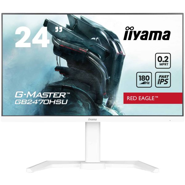 iiyama G-MASTER GB2470HSU-W6 computer monitor 60,5 cm (23.8") 1920 x 1080 Pixels Full HD LED Wit (GB2470HSU-W6)
