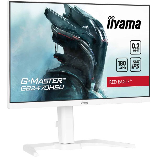 iiyama G-MASTER GB2470HSU-W6 computer monitor 60,5 cm (23.8") 1920 x 1080 Pixels Full HD LED Wit (GB2470HSU-W6)