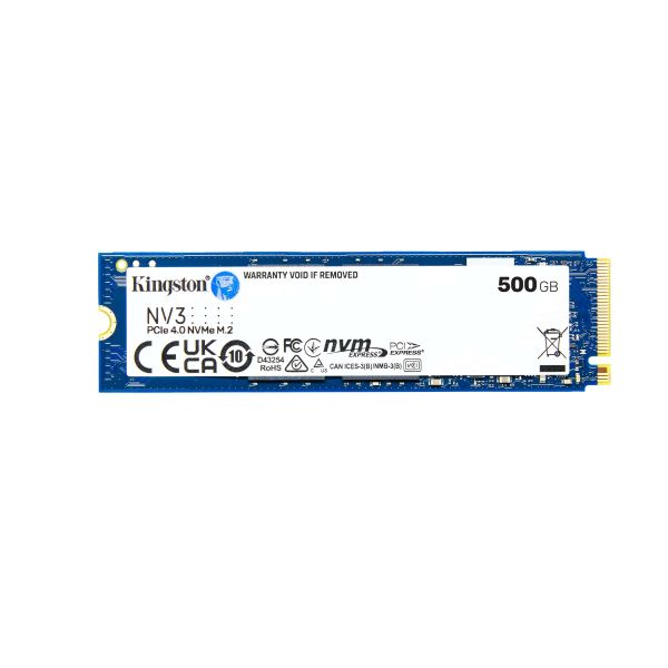 Kingston Technology 500G NV3 M.2 2280 NVMe SSD (SNV3S/500G)