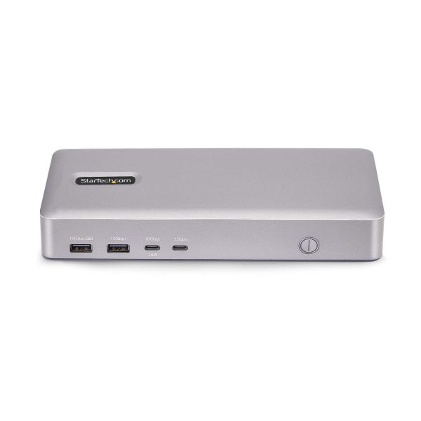 StarTech.com USB4 Docking Station, USB-C 40Gbps, Dual HDMI Video, Tot 2x 4K 60Hz 4:4:4 (RGB) of 2x 4K 120Hz 4:2:2, Multi-Monitor Dock, 6x USB, 2.5GbE, 100W PD (155UE-USB4-DOCK)