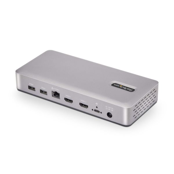 StarTech.com Dual-Monitor USB4 Docking Station, Dual 4K 120Hz of Single 8K 60Hz HDMI, 100W Laptop Charging, 2.5GbE, USB-C Multi-Monitor Dock, Zonder Drivers (155UE-USB4-DOCK)
