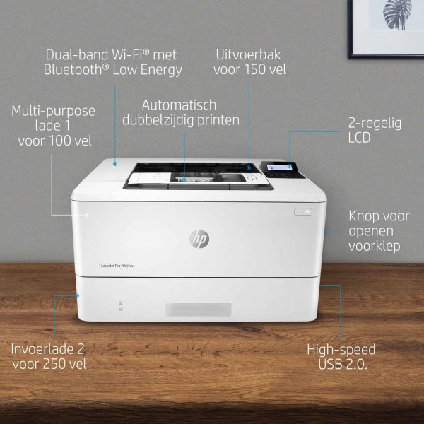 HP LaserJet Pro M404dw, Print, Draadloos (W1A56A)