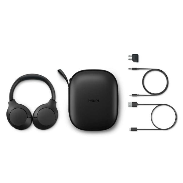 Philips TAH8506BK/00 hoofdtelefoon/headset Hoofdtelefoons Draadloos Hoofdband Oproepen/muziek USB Type-C Bluetooth Zwart (TAH8506BK/00)