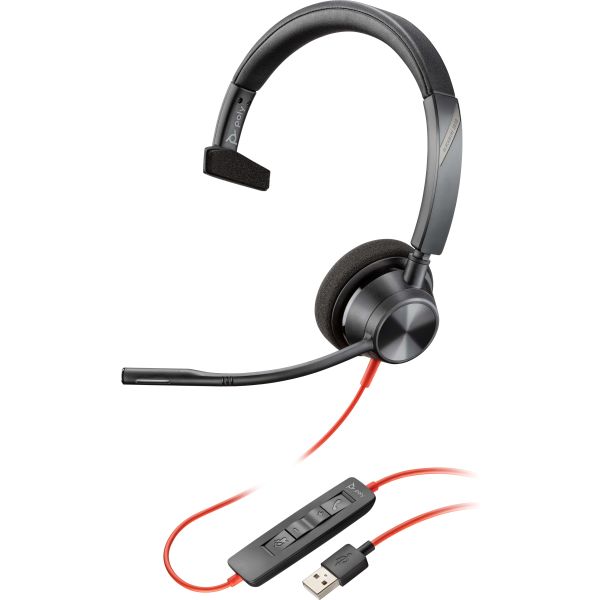 POLY Blackwire 5210 Monaural USB-A Headset (80R98AA)