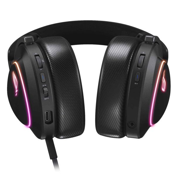ASUS ROG DELTA II Headset Bedraad en draadloos Hoofdband Gamen USB Type-C Bluetooth Zwart (90YH03W0-BHUA00)