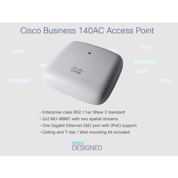 Cisco CBW140AC 802.11ac 2x2 Wave 2 (3-CBW140AC-E)