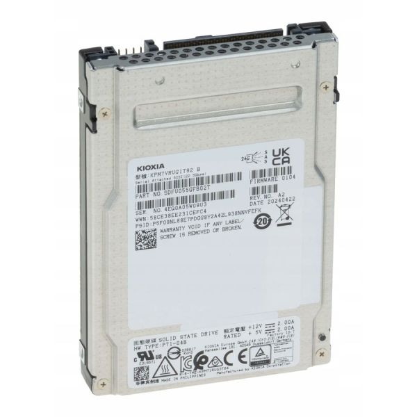 Kioxia PM7-R 1.9TB SAS SSD 2.5" (KPM7VRUG1T92)