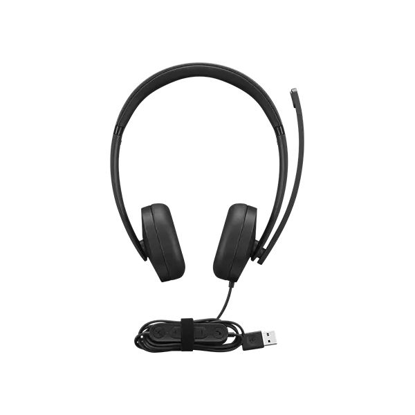 Lenovo 4XD1P83425 hoofdtelefoon/headset Bedraad Hoofdband Oproepen/muziek USB Type-A Zwart (4XD1P83425)