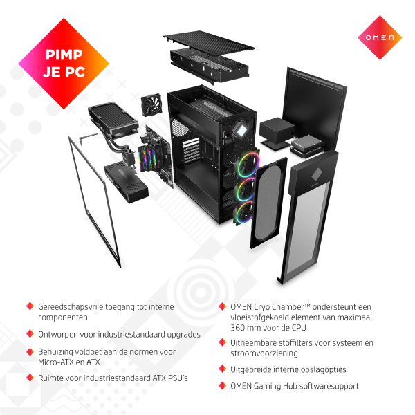 OMEN by HP 45L Gaming Desktop GT22-0825nd PC (666F5EA#ABH)