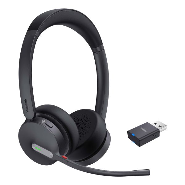 Yealink WH64 Hybrid Dual Teams Headset Draadloos Hoofdband Kantoor/callcenter Micro-USB Bluetooth Zwart (1208685)