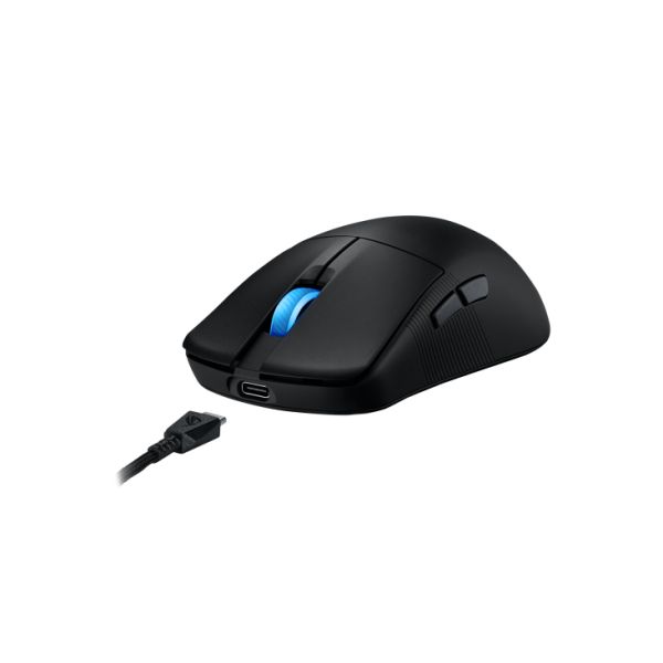 ASUS ROG Harpe Ace Mini muis Gamen Ambidextrous RF Wireless + Bluetooth + USB Type-C Optisch 42000 DPI (90MP03Z0-BMUA00)