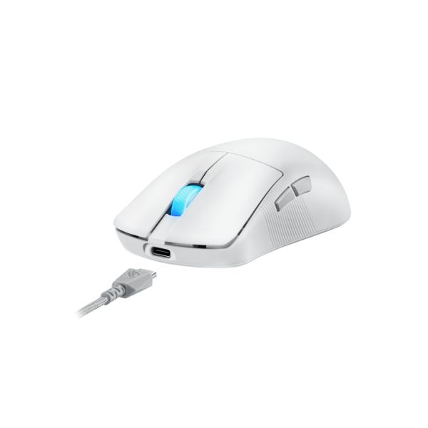 ASUS ROG Harpe Ace Mini muis Gamen Ambidextrous RF Wireless + Bluetooth + USB Type-C Optisch 42000 DPI (90MP03Z0-BMUA10)